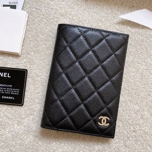 Chanel Caviar Quilted Passport Holder